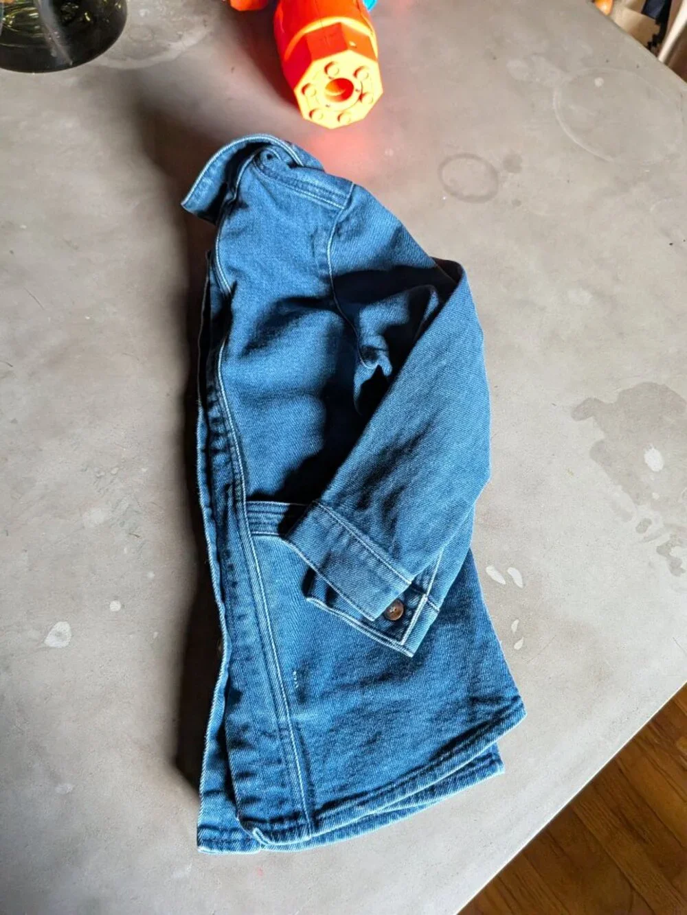 Sézane Kids Denim Chore Jacket - Size 8A (Worn & Loved)